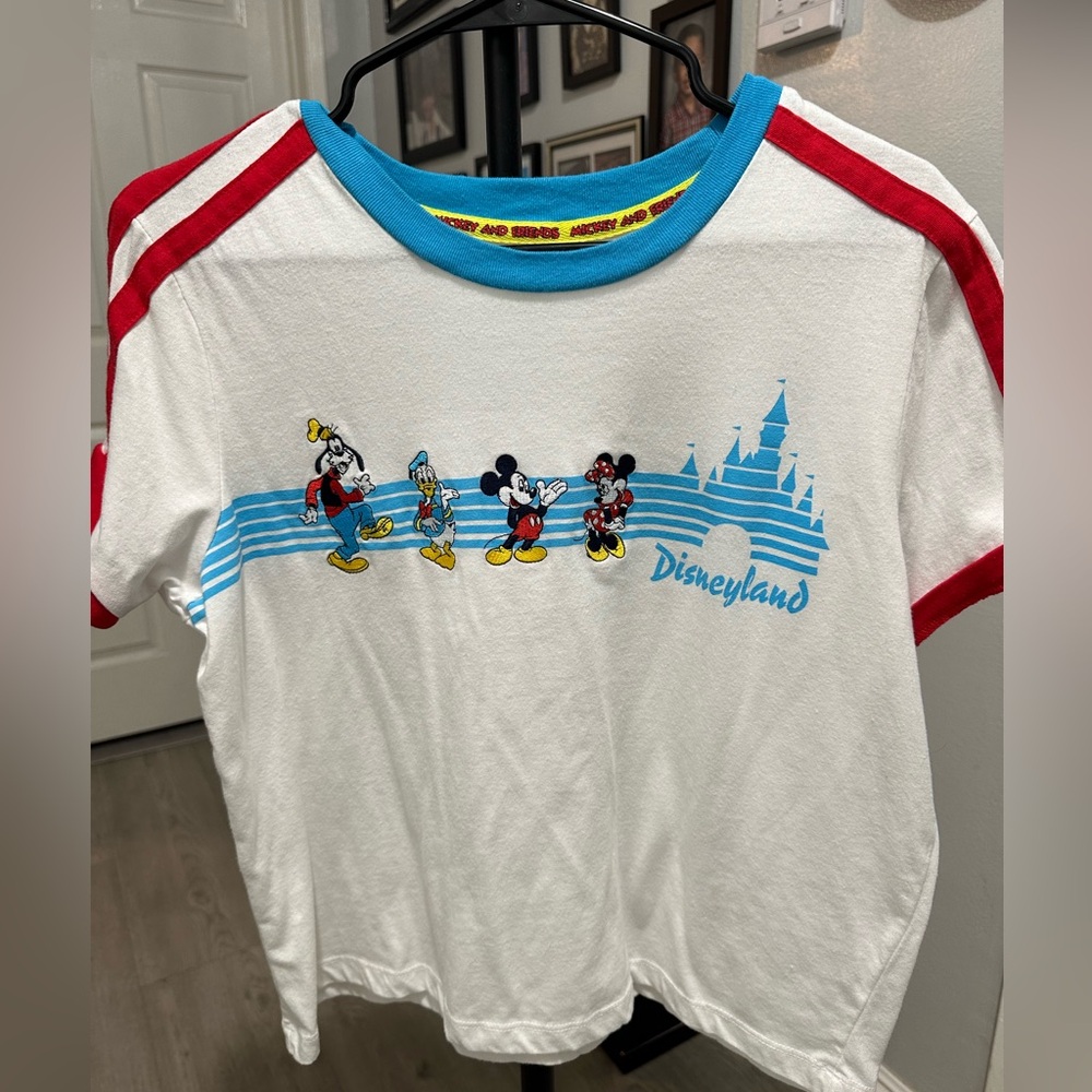 Disney Retro Shirt - White with Red and Blue Accents